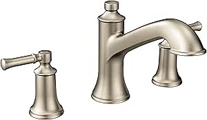 Moen T683BN Dartmoor two-handle high arc roman tub faucet, Brushed Nickel
