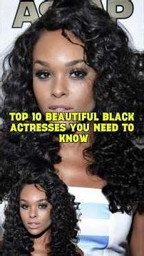 Top 10 Beautiful Black Actresses You Need to Know | #Shorts