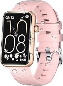 BingoFit Fitness Tracker, Blood Pressure Smart Watch with 1.57" Touch Screen Blood Oxygen SPO2, IP68 Waterproof Activity Step Counter Pedometer Smartwatch for Android Phones Heart Rate Monitor Women