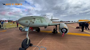 1M views · 550 reactions | Messerschmitt Me 262 walk around at RIAT, RAF Fairford, England. Thanks to Flugmuseum Messerschmitt for access to this incredible aircraft. The Royal International Air Tattoo | World War II Aircraft | Facebook