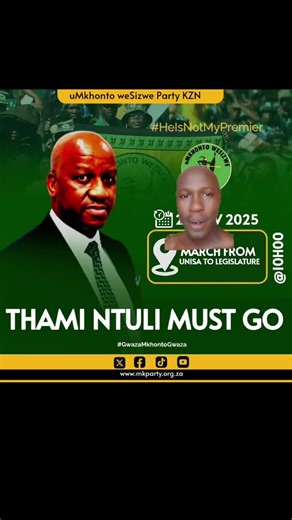 Thami Ntuli and MK party updates in KZN
