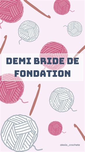 Alexia🧶créations personnalisées au crochet🧸fait main sur mesure on Instagram: "✨ Astuce crochet – La demi-bride de fondation 🧵 Tu veux un départ souple, régulier et bien net ? La demi-bride de fondation permet de créer la base et le premier rang en une seule étape, sans passer par la chaînette classique. Résultat : ✨ un bord plus élastique, ✨ des mailles bien alignées, ✨ et un début d’ouvrage beaucoup plus agréable à travailler. 💡 Astuce : garde une tension détendue sur les premières mailles