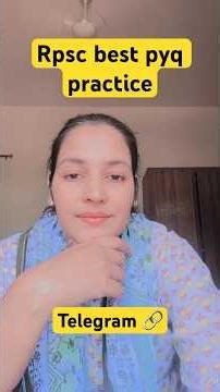 Rpsc best pyq practice telegram channel #rpsc