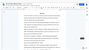 格式化APA的reference的参考页怎么写