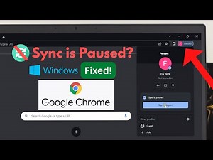 How To Fix Google Chrome Account Sync Paused Issues![Browser Showing Paused]