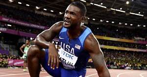Watch: Gatlin wins 100m gold, Bolt third