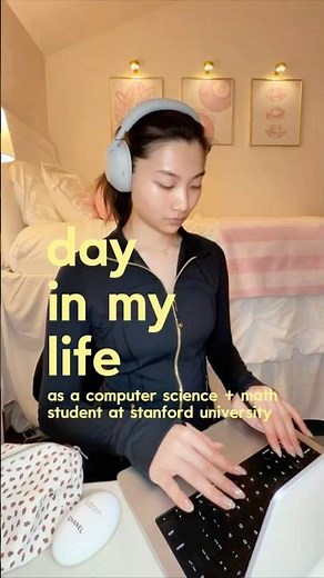 Day in My Life as a Computer Science + Math Student at Stanford! 🌟 #college #study #vlog #studytips