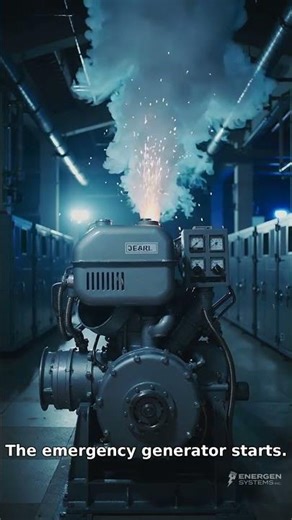 Generator Powers Back a Hospital During Blackout