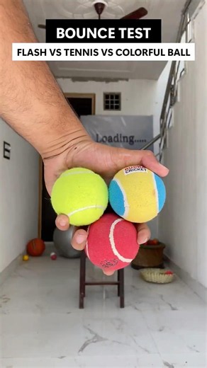 Tennis Ball vs Flash Ball vs Colorful Ball | Drop Test