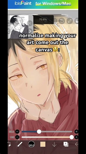 It was hard to find backround color😔✌️ #anime #fypp #artist #drawing #ibispaintx #haikyuu