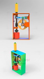 Oscillating Spindle Sander #cad #fusion360 #solidworks #mechanism #mechanical #design #3ddesign.mp4 | Breno Cruz