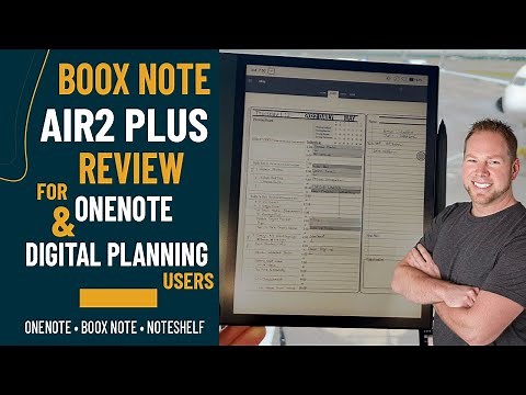 Onyx Boox Note Air 2 Plus Review with OneNote