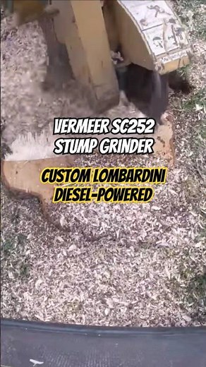 One of a kind Vermeer SC252 stump grinder custom made #shorts #custom