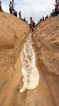 Small trench connects river to ocean!