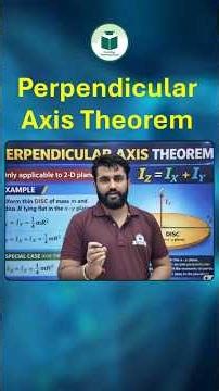 Perpendicular Axis Theorem 🔥 | Easy Trick to Understand ⚡ | Physics in 60 Sec!