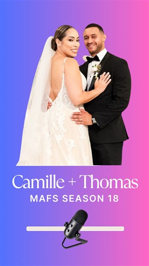 The D-List Diaries on Instagram: "We sat down with the newest fan-favorite couple from Married at First Sight Season 18 — Camille and Thomas! They dive into what life has been like since the cameras stopped rolling, share some hilarious and heartwarming behind-the-scenes moments, and reflect how staying open minded helped them navigate the intense MAFS process. Link in bio for the whole episode! 💕 #dlistdiaries #podcast #newepisode #camilleandthomas #MAFS #marriedatfirstsight"