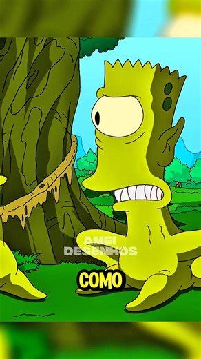 BART VIROU UM ALIEN #simpsons