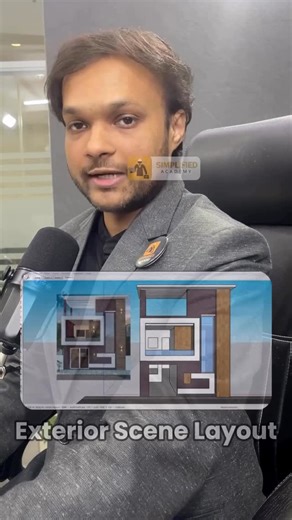 CAD By Simplified Academy on Instagram: "📸 Camera Setup in SketchUp FOV, Two-Point Perspective & Scenes 🎥✨ Proper camera settings help you get clean views and realistic renders for both interiors & exteriors. 🔹 Adjust Field of View (FOV) ✅ Go to Camera → Field of View ✅ Type the desired value: • Interior: 40°–50° • Exterior: 30°–40° ✅ Press Enter to apply 📌 Lower FOV = less distortion 📌 Higher FOV = wider view 🔹 Add Two-Point Perspective ✅ Go to Camera → Two-Point Perspective ✅ Vertical li