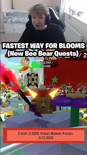 FASTEST WAY FOR BLOOMS! Complete NEW Bee Bear Quests FAST Guide (Bee Swarm Simulator)