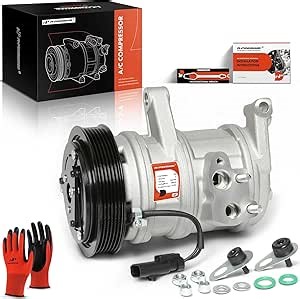 A-Premium Air Conditioner AC Compressor with Clutch Compatible with Dodge Ram 1500 2004-2007, Dakota 2004-2007 & Mitsubishi Raider 2006-2007, 3.7L 4.7L