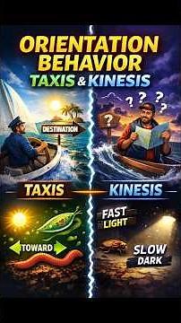 Why Some Organisms Move With Purpose & Others Don't | Taxis vs Kinesis. #shorts