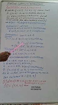 12th Board । Equivalence Relation and Class । #maths