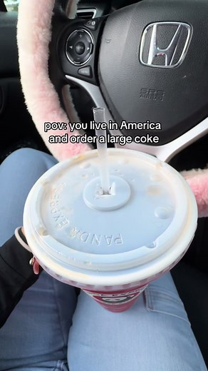 American Portion Sizes and Sweet Treats: Panda Express Large Coke