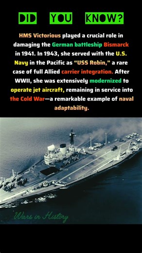 HMS Victorious – From Bismarck to the Cold War #ww2