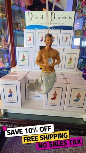 ✨🧜‍♂️ NEW 2025 Merman Ornament Birthstone Series! 💎✨ #Christmas2025 #DecemberDiamonds #GayMermen