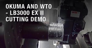 Never underestimate the importance of good tooling in your manufacturing. Okuma partnered with WTO to showcase the Okuma LB3000 EX II horizontal lathe along with WTO's driven and static tools for turning centers. Watch our demo today! #OkumaCNC #Manufacturing https://hubs.ly/H0R6DlN0 | Okuma America Corporation