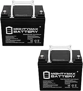 Amazon.com: Mighty Max Battery 12V 35AH INT Battery Replacement for NovaCaddy S2R Trolley - 2 Pack : Health & Household