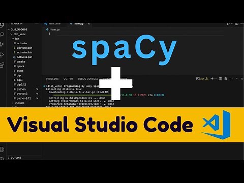 How to install Spacy in Visual Studio Code #spacy #visualstudiocode