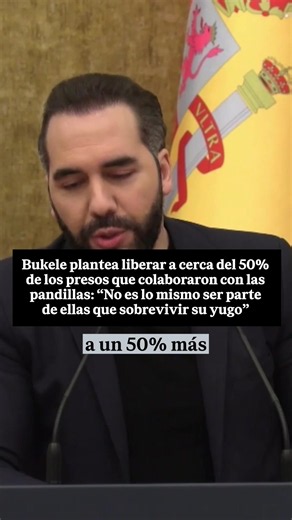 Bukele anuncia plan de liberación para colaboradores de maras en El Salvador