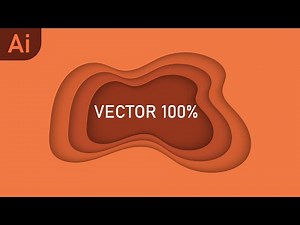 Papercut Effect with Pure Vector Shapes | Illustrator Tutorial