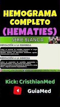 HEMOGRAMA (Desviación a la izquierda y derecha) | GuiaMed #medicina #hemograma #hemoglobina