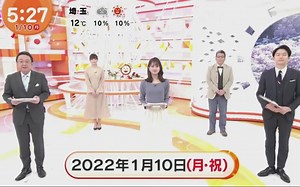フジテレビ めざましテレビ 2022年01月10日