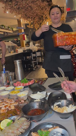 5.2M views · 44K reactions | When my friend asks for more kimchi, the server brought the whole container  | Eat & Out of Las Vegas | Facebook