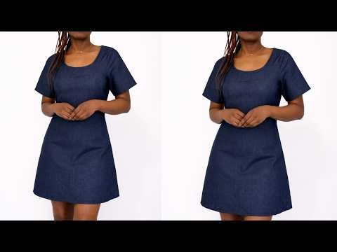 How to Sew a Casual A-Line Summer Dress | Easy Beginner Tutorial