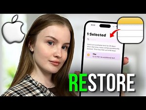 How to Restore Deleted Notes on iPhone Using Apple Notes and iCloud
