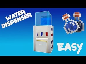 How to make a Water Dispenser in minecraft (Easy)