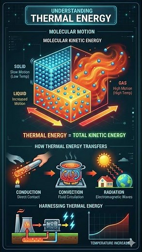 Thermal Energy Explained in One Shot | Conduction, Convection & Radiation | Molecular Motion