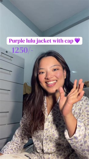 Stylish Purple Lulu Jacket with Cap