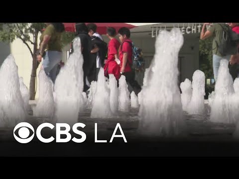 Record-breaking heat batters downtown Los Angeles in rare winter heatwave