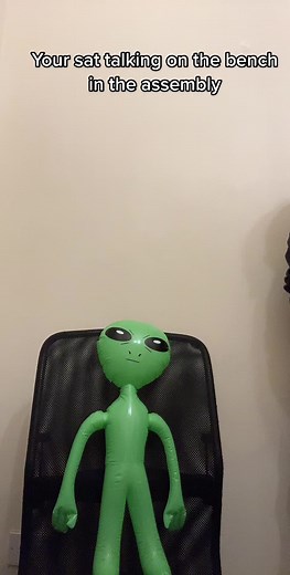 Your sat talking on the bench in assembly #teacher #teacherpov #alien #skit #pov