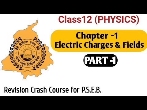 Important topics of Electric Charges & Fields/Class12 Revision #PSEB #PunjabBoard #important