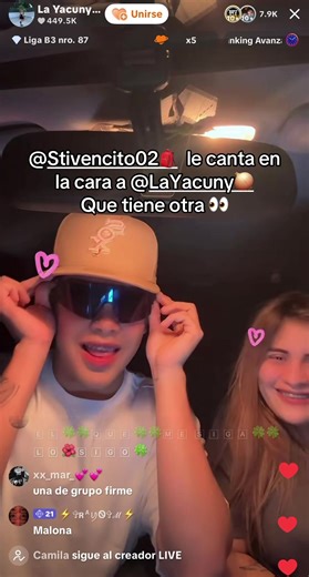 Canto directo de Stivencito a La Yacuny