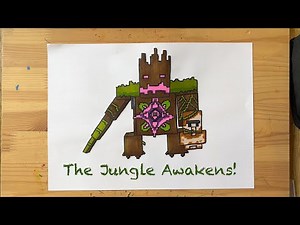 Drawing with Juni #180: How to draw the Jungle Abomination | Minecraft Dungeons (Advanced)