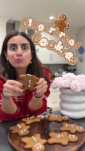How to Make Easy Gingerbread Cookies #shorts