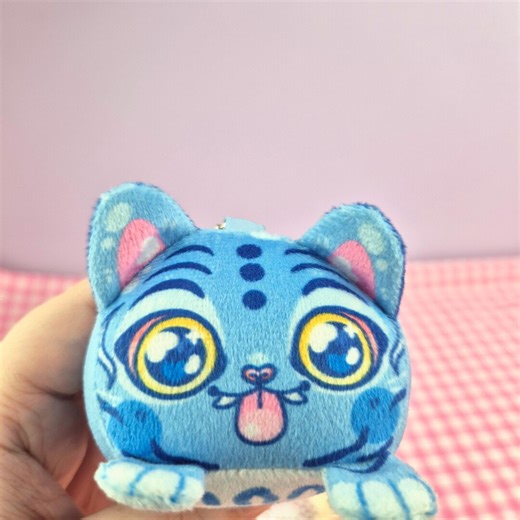 Derpy Tiger Mochi Plush Keychain Bag Charm (HE SQUEAKS!) - Etsy Canada