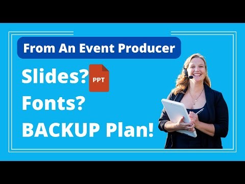 Event Producer Tips - What Your Graphics Operator Needs from You Before the Show Starts
